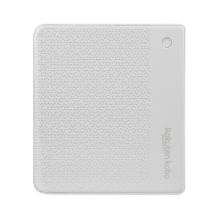 Vue arrière du Kobo Libra Colour blanc.