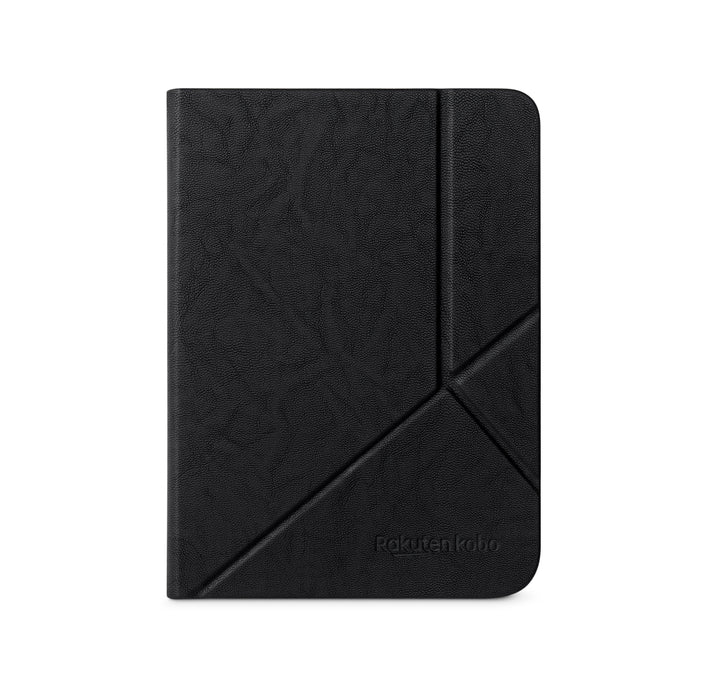 Vue de face de la SleepCover Noire pour Kobo Clara 2E.