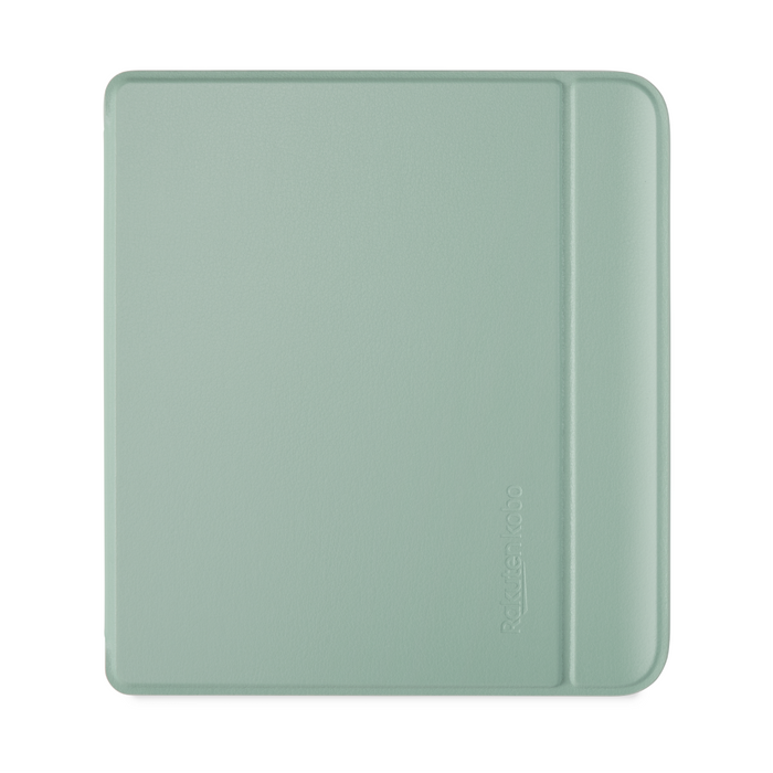 Vue de face de la SleepCover Basique Vert Jardin pour Kobo Libra Colour.