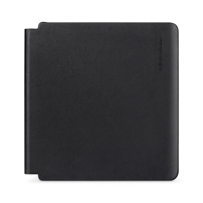 Vue de face de la PowerCover Noire pour Kobo Sage.