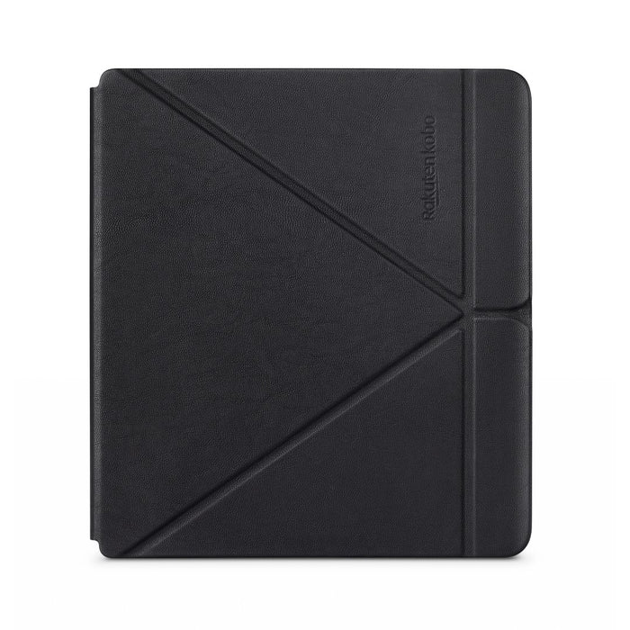 Vue de face de la SleepCover Noire pour Kobo Sage.